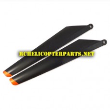 H-725G-03 Main Blades B Parts for Haktoys H-725G Alloytech Helicopter
