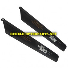 H-755G-03-Black Main Blade B Parts for H-755G Gyrotech Helicopter