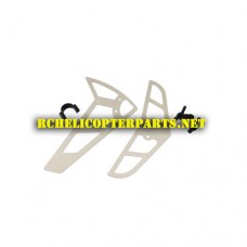 H-755G-21 Vertical & Horizontal Fin Parts for H-755G Gyrotech Helicopter
