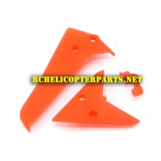 HAK301-06 Tail Fin Set Parts for Haktoys Hak301 Helicopter