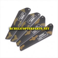 Hak308-21 Main Blades 4PCS Parts for Haktoys HAK308 Helicopter