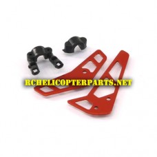 Hak333-07 Tail Fin Set Parts for Haktoys HAK333 Helicopter