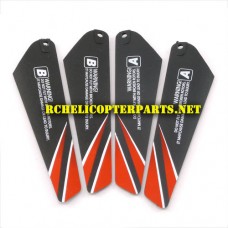 HAK425-33 Main Blade Red Spare parts for Haktoys HAK425 Helicopter