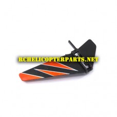 HAK809-04-Black & Red Horizontal Stabilizer Parts for Haktoys HAK809 Helicopter