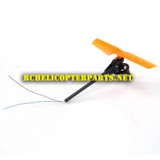 HAK907-05 Orange B-Blade with Tail Motor Assembly Parts for Haktoys HAK907 Drone Quadcopter