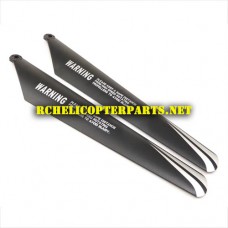 HAK787-04 Bottom Main Blade 2 PCS Parts for Haktoys HAK787 Helicopter