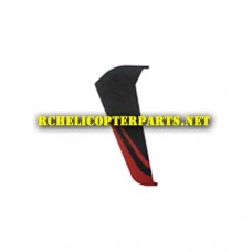 HAK787-19-Red Vertical Fin Parts for Haktoys HAK787 Helicopter