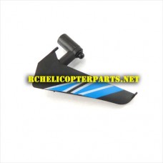 K10-23 Vertical Fin Blue Parts for KingCo K10 Sky Trooper Helicopter