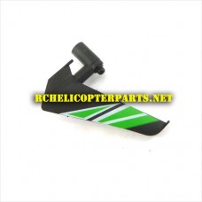 K10-24 Vertical Fin Green Parts for KingCo K10 Sky Trooper Helicopter