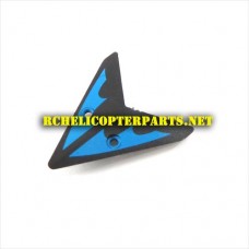 K10-26 Horizontal Fin Blue Parts for KingCo K10 Sky Trooper Helicopter