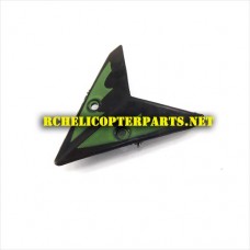 K10-27 Horizontal Fin Green Parts for KingCo K10 Sky Trooper Helicopter