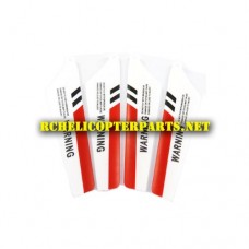 K2-01-Red Blade Set Parts For Kingco K Model K2 RC Helicopter