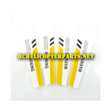 K9-01-Yellow Blade Set Parts For Kingco K Model K9 RC Helicopter