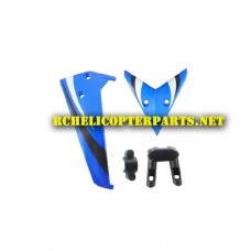 K29-02 Vertical & Horizontal Fin Parts for Kingco K29 Helicopter
