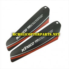 K7-05-Red Upper Main Rotor-Red Parts for KingCo RC Helicopter K7 Hornet
