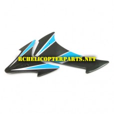 37930-05 Tail Fin Parts for ODS Radiofly Big One Evolution Helicopter