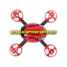 RCTR-Q510-12 Top Body Parts for TR-Q510 Quad Cam Quadcopter Drone