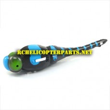 HAK377-01-BLUE Body Left Size Parts for HAK377 Dragonfly Helicopter