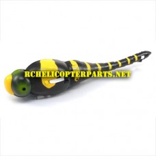 HAK377-01-YELLOW Body Left Size Parts for HAK377 Dragonfly Helicopter