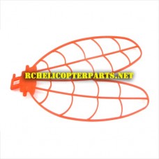 HAK377-03-RED Left Wing Parts for HAK377 Dragonfly Helicopter
