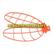 HAK377-04-RED Right Wing Parts for HAK377 Dragonfly Helicopter
