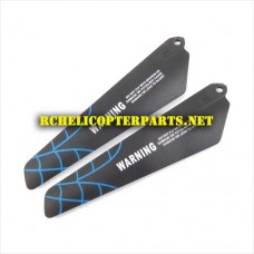 HAK377-05-BLUE Upper Main Blade Parts for Haktoys HAK377 Dragonfly Helicopter