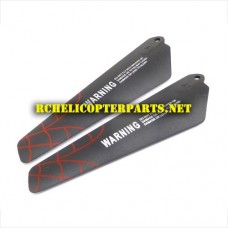 HAK377-05-RED Upper Main Blade Parts for Haktoys HAK377 Dragonfly Helicopter