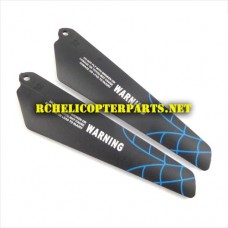 HAK377-06-BLUE Lower Main Blade Parts for Haktoys HAK377 Dragonfly Helicopter