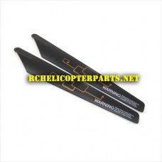 037600-04 Bottom Main Blade 2PCS Parts for Jamara 037600 Flyrobot Helicopter