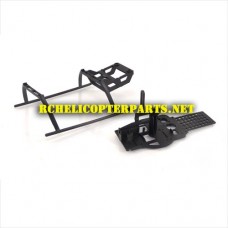 807-27 Main Frame with Landing Skid Parts for Top Race TR-807 Helicopter