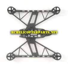 QDR-COV-16-Black Bottom Body Parts for AWW AW-QDR-COV Quadrone Covert Quadcopter