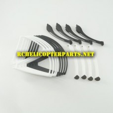 VKP70CW-32 Prorection Base 8PCS and Landing Gear 8PCS Parts for Promark P-Series 70CW P70-CW Warrior Drone