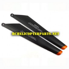 H-725G-02 Main Blades A Parts for Haktoys H-725G Alloytech Helicopter