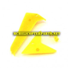 HAK301-05 Tail Fin Set Parts for Haktoys Hak301 Helicopter