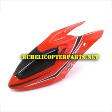 HAk311-01-Red Canopy Parts for Haktoys Hak 311 Helicopter