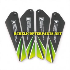 HAK425-32 Main Blade Green Parts for Haktoys HAK425 Helicopter