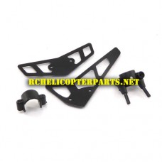 HAK635C-16 Tail Fin with Holder Parts for Haktoys HAK635C Helicopter
