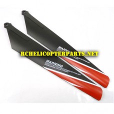 HAK735-Red Main Blade B Parts for Haktoys HAK735 Helicopter