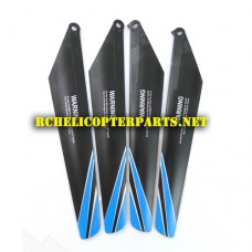 Hak736-01-Blue Main Blades Parts for Haktoys Hak736 Helicopter