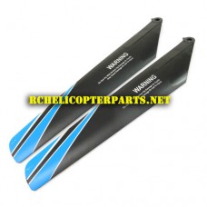 Hak736--Blue Main Blade B Parts for Haktoys Hak736 Helicopter