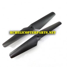 Hak909-02-Black Main Blades Parts for Haktoys Hak909 Quadcopter Drone