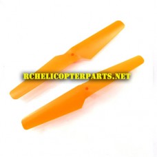 Hak909-01-Orange Main Blades Parts for Haktoys Hak909 Quadcopter Drone