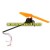 Hak909-06 Orange A-Blade with Tail Motor Assembly Parts for Haktoys Hak909 Quadcopter Drone
