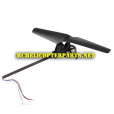 Hak 909-08 Black A-Blade with Tail Motor Assembly Parts for Haktoys Hak909 Quadcopter Drone
