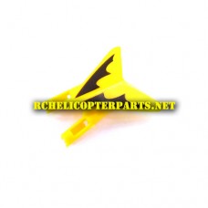 K2-17-Yellow Horizontal Fin Parts For Kingco K Model K2 RC Helicopter