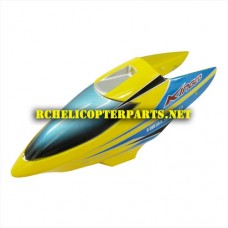 K304-01-Yellow Canopy Parts for Kingco K304 Helicopter