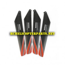 37930-02 Main Blade 4PCS Parts for ODS Radiofly Big One Evolution Helicopter