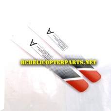 Viefly V388-Main Blade A Red Main Blade A 2PCS for Viefly V388 Helicopter Parts
