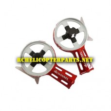 K12-12-Red Side Motor Holder Parts for K12 RC Helicopter