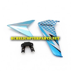 K304-06-Blue Tail Decoration Parts for Kingco K304 Helicopter